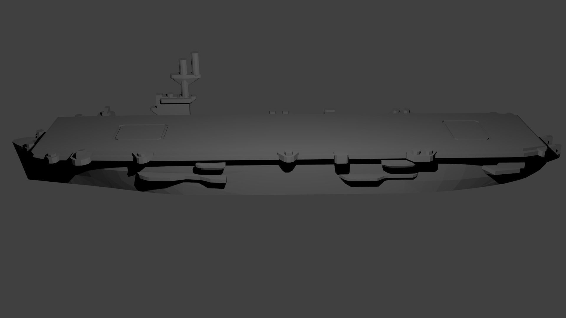 US Bogue Class Aircraft Carrier Free 3D print model_2