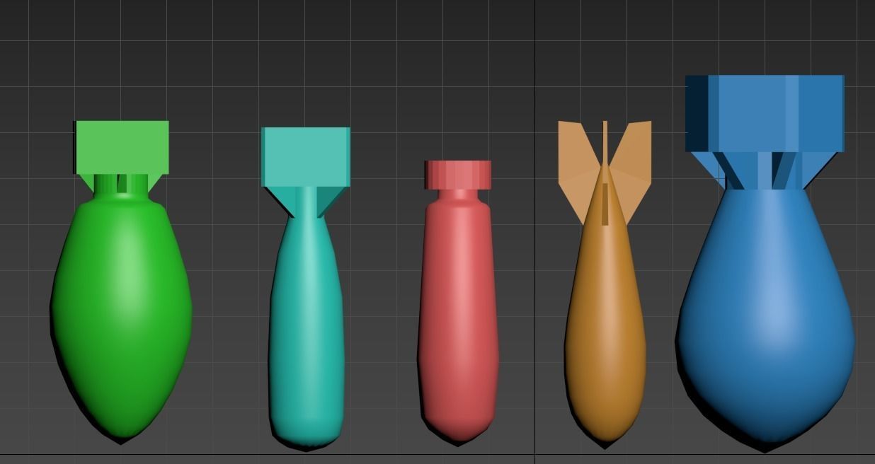 Nuclear Bombs Free 3D model_3