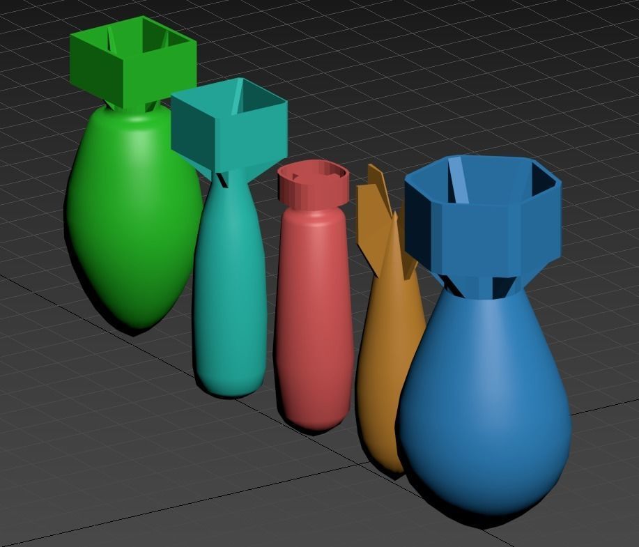 Nuclear Bombs Free 3D model_1