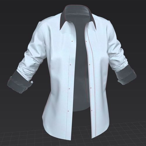 Female Shirt 4 - Garment 3D model