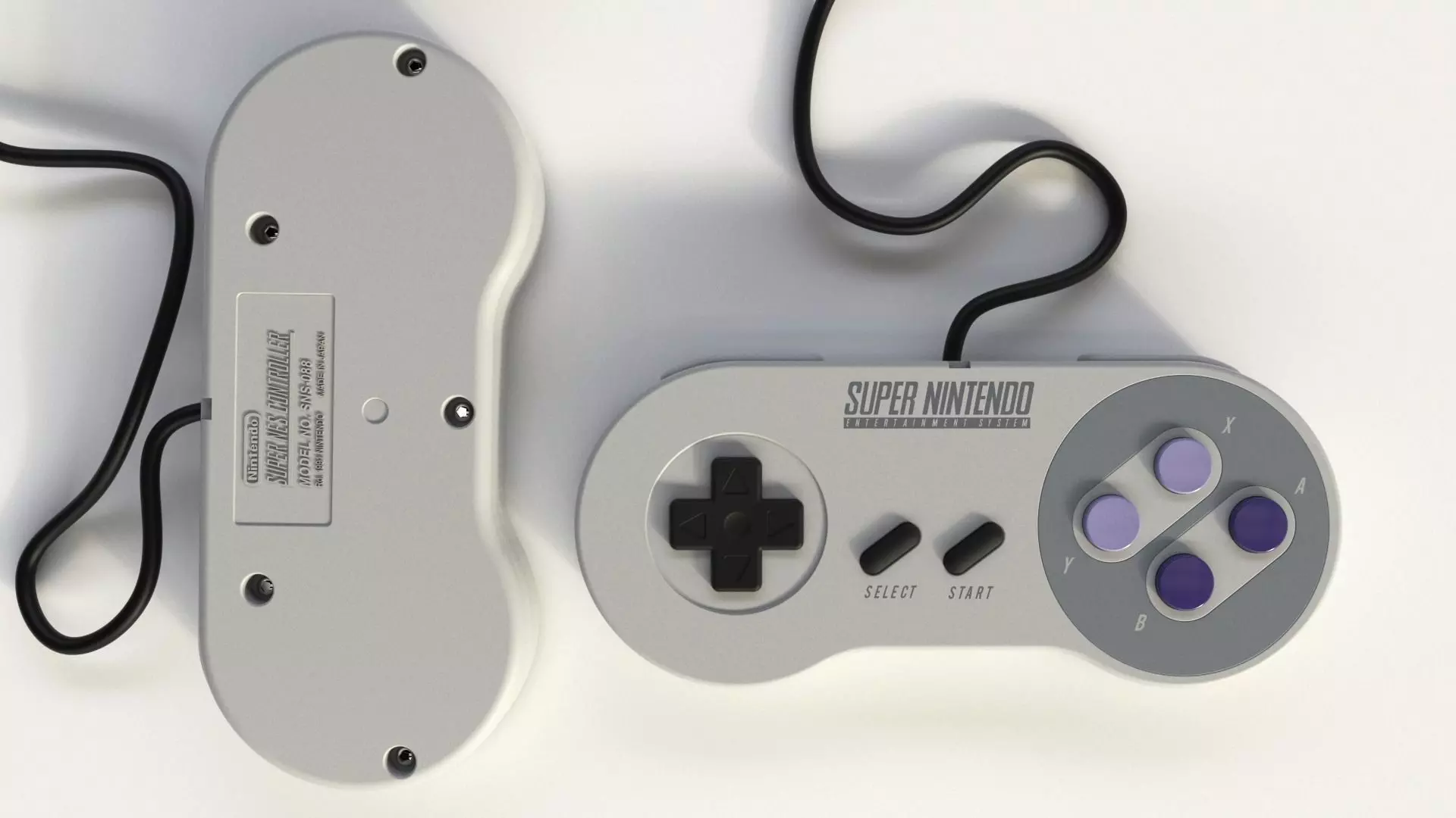 Snes Controller 3D model_0