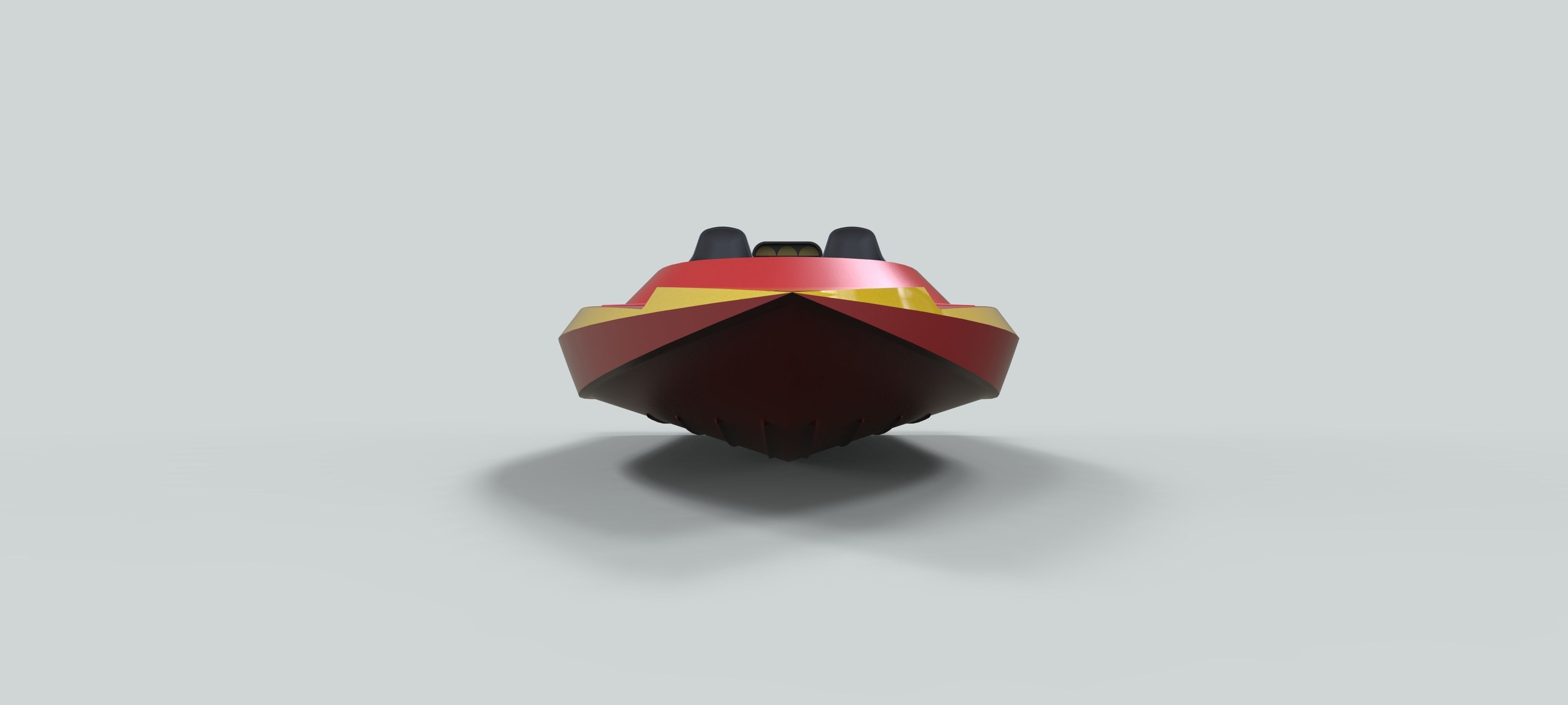 Motorboat speed boat 3D model_5