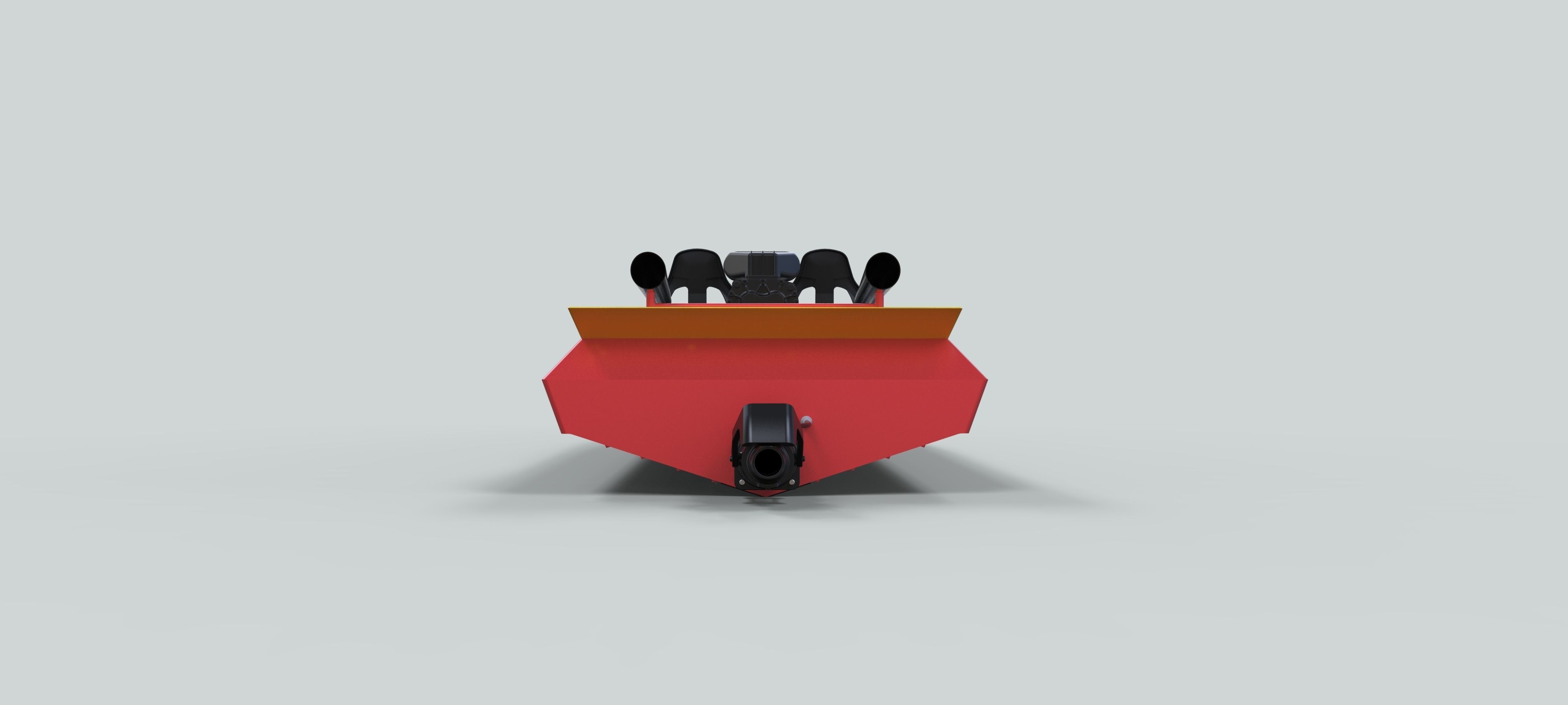 Motorboat speed boat 3D model_14