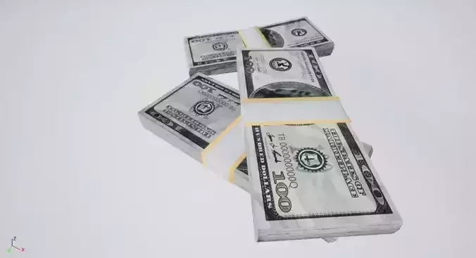 6-Pile of new and packaged cash