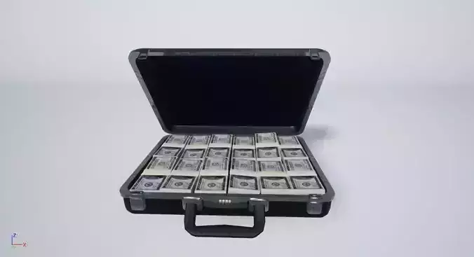 3- Briefcase with cash tickets