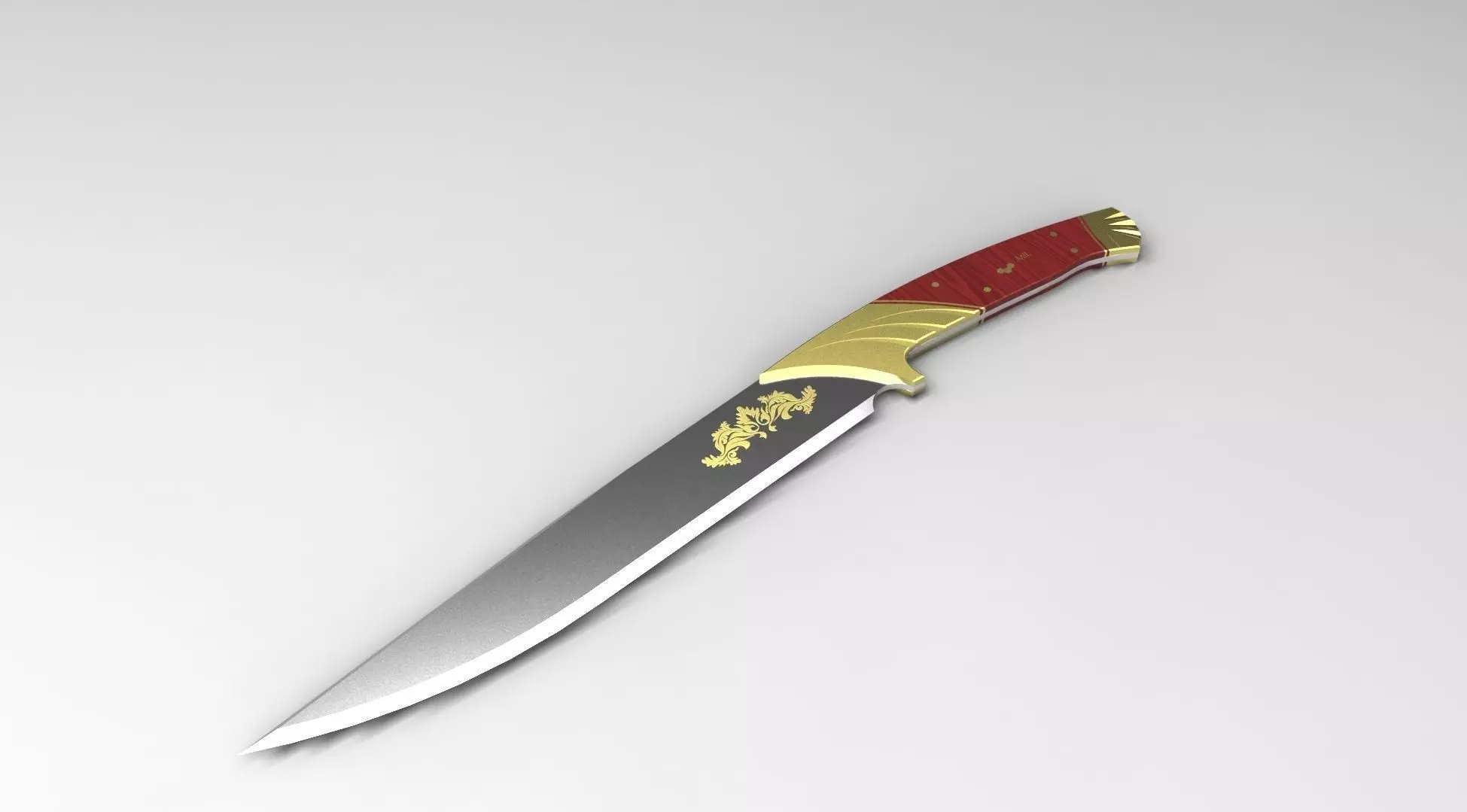 Classical Hunter Knife Free 3D model