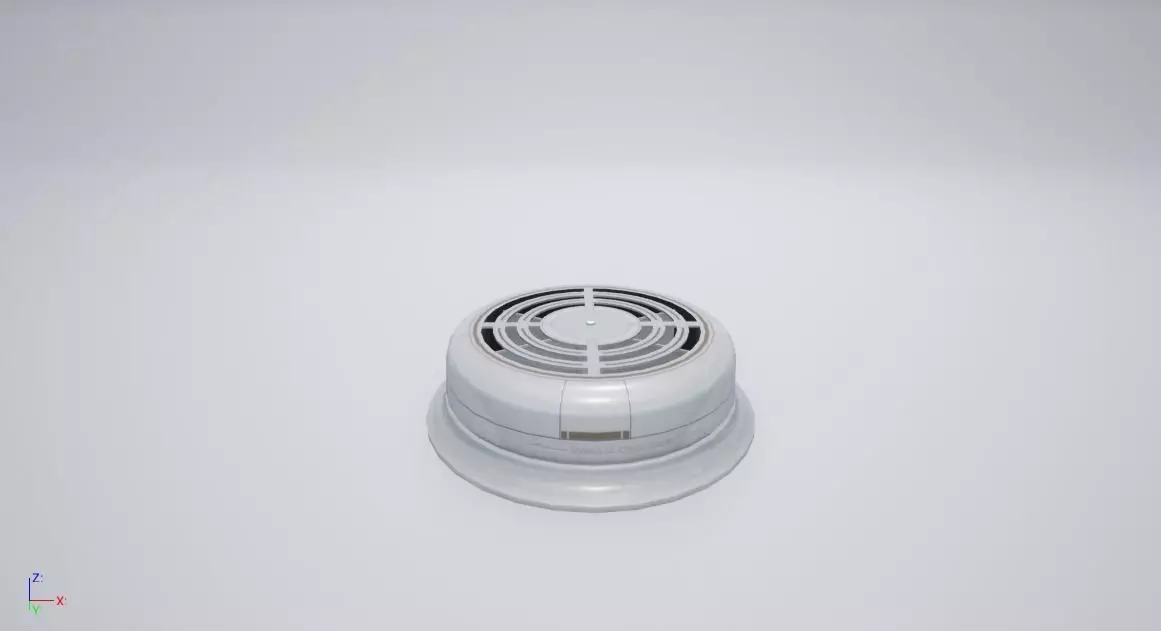 13- Smoke Detector Low-poly 3D model_0