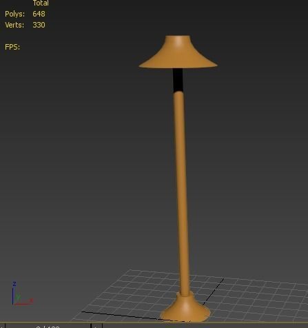 3d Lamp street 3D model_1
