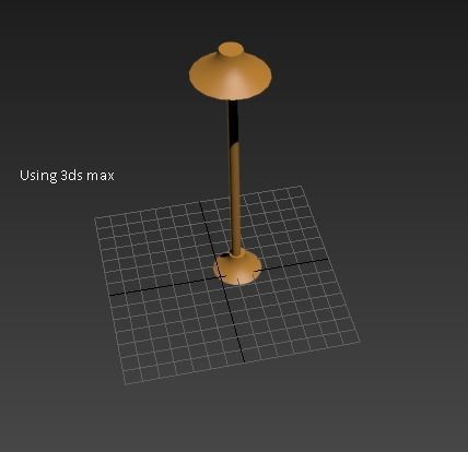 3d Lamp street 3D model_2