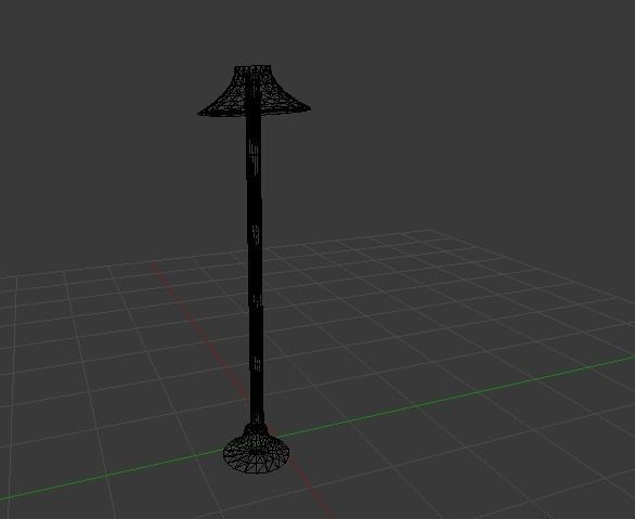 3d Lamp street 3D model_5