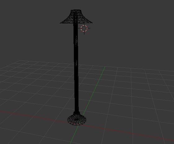 3d Lamp street 3D model_7
