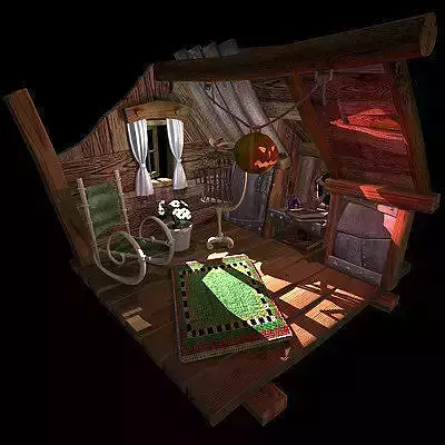 Fantasy living room 3D model