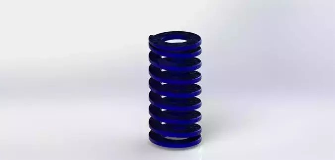 Spring 9 coils chrome - silicone steel