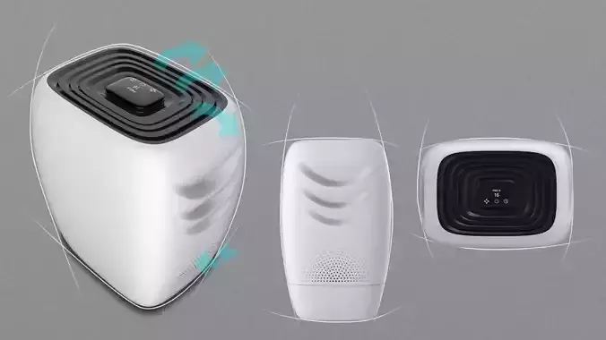 Air purifying machine 3d model