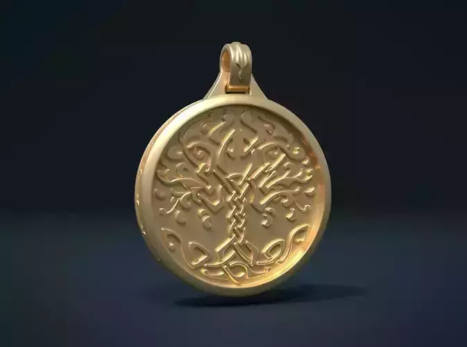 Tree Pendant I 3D print model