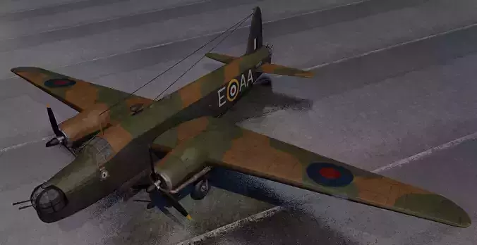 Vickers Wellington Mk-1C - RNZAF 3D model