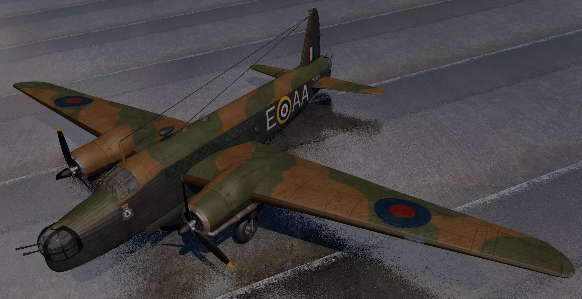Vickers Wellington Mk-1C - RNZAF 3D model_0