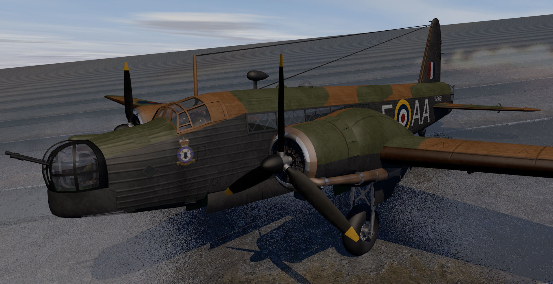 Vickers Wellington Mk-1C - RNZAF 3D model_4
