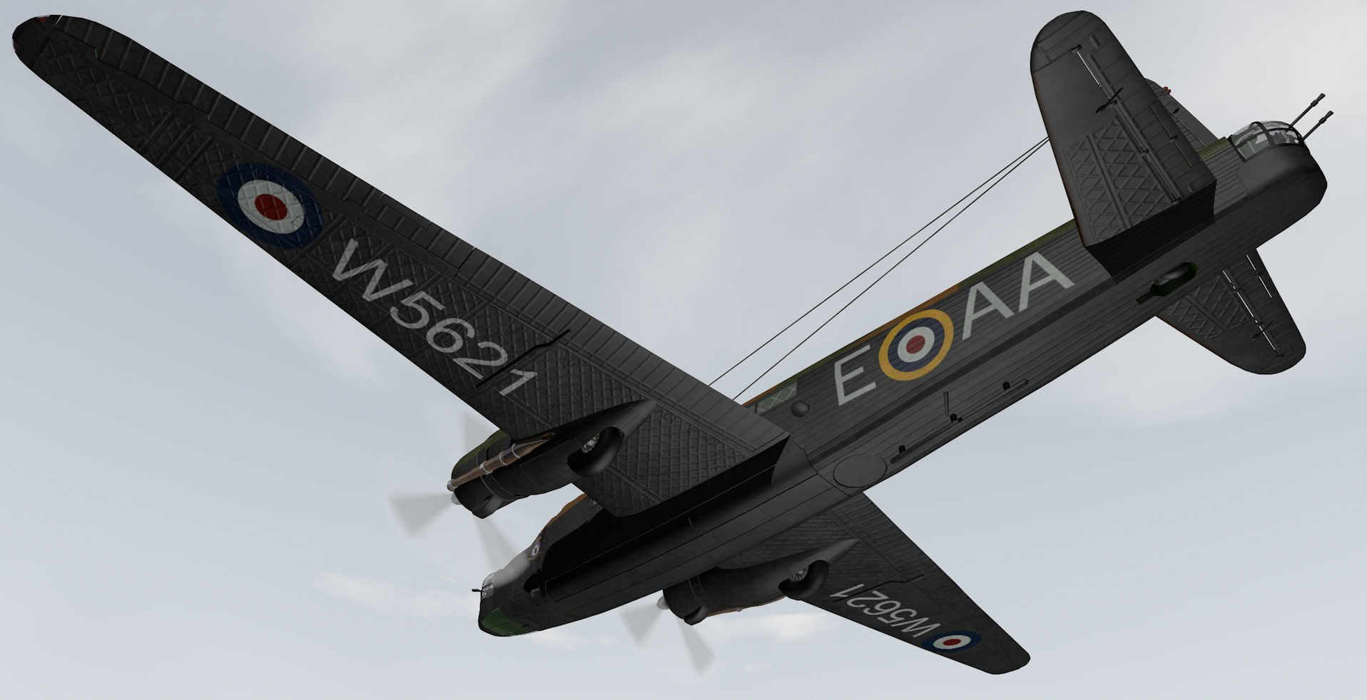 Vickers Wellington Mk-1C - RNZAF 3D model_11