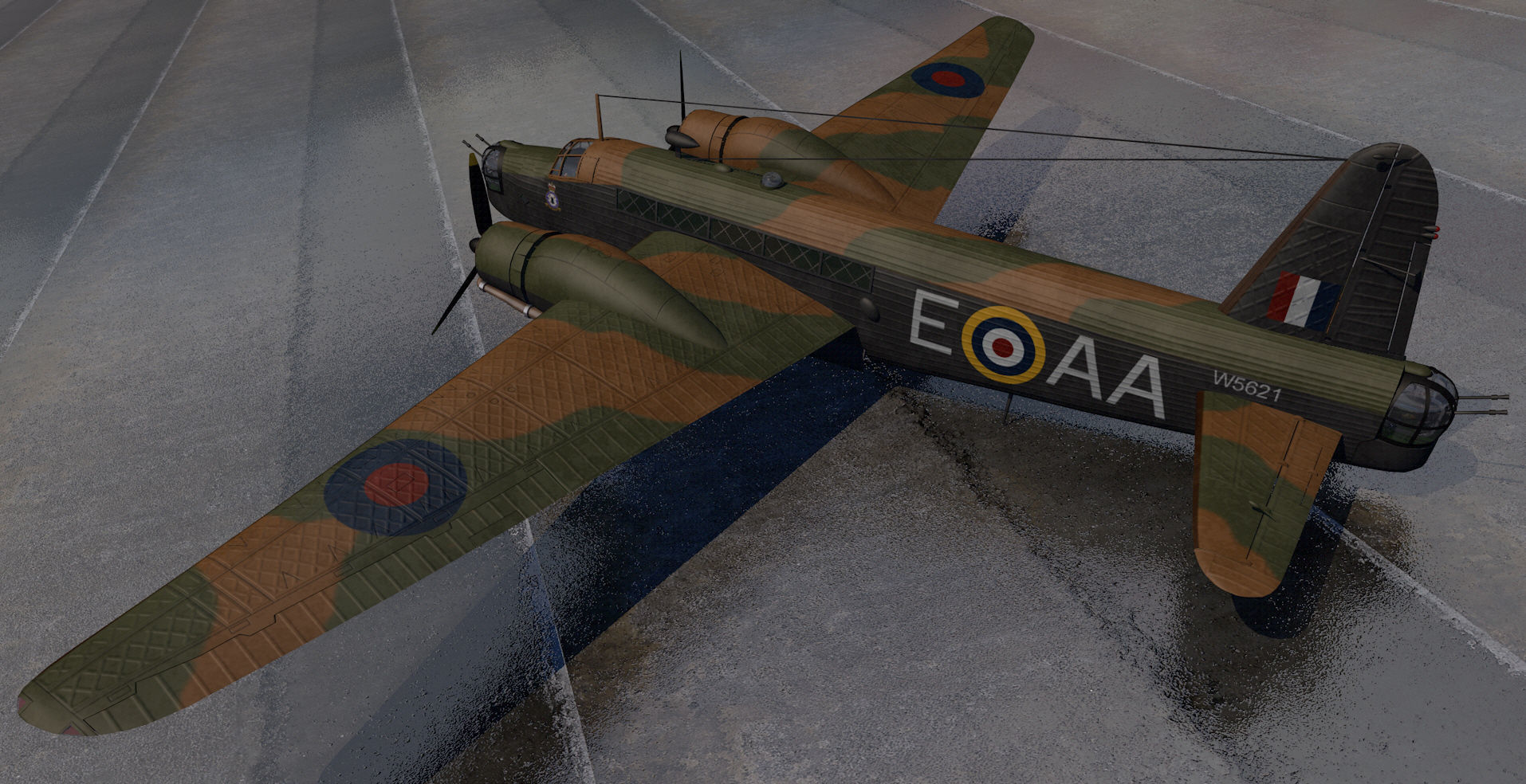 Vickers Wellington Mk-1C - RNZAF 3D model_1