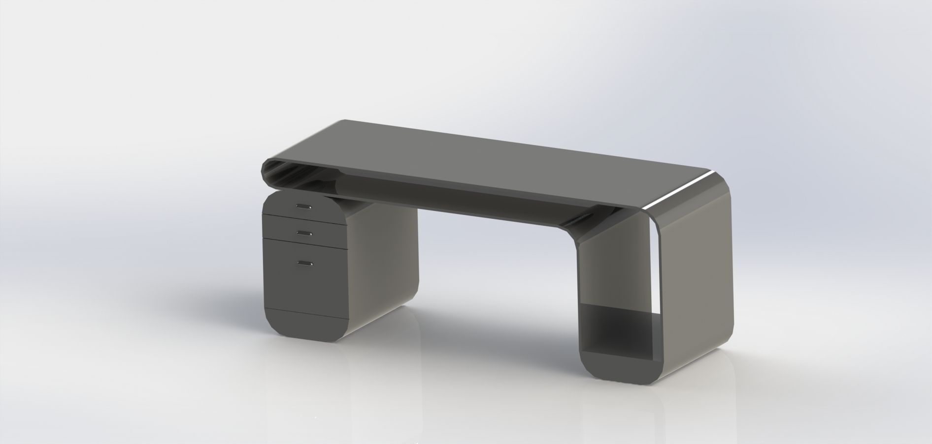 Future desk Free 3D model_3