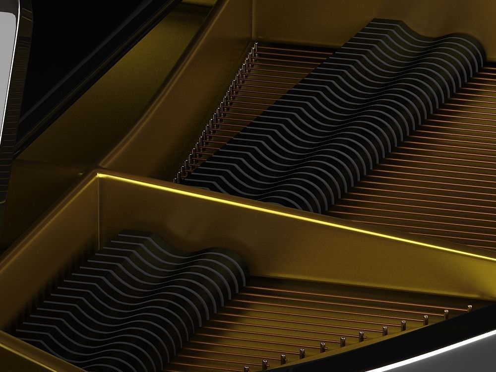 Grand piano 3D model_5