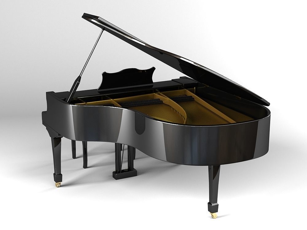 Grand piano 3D model_2