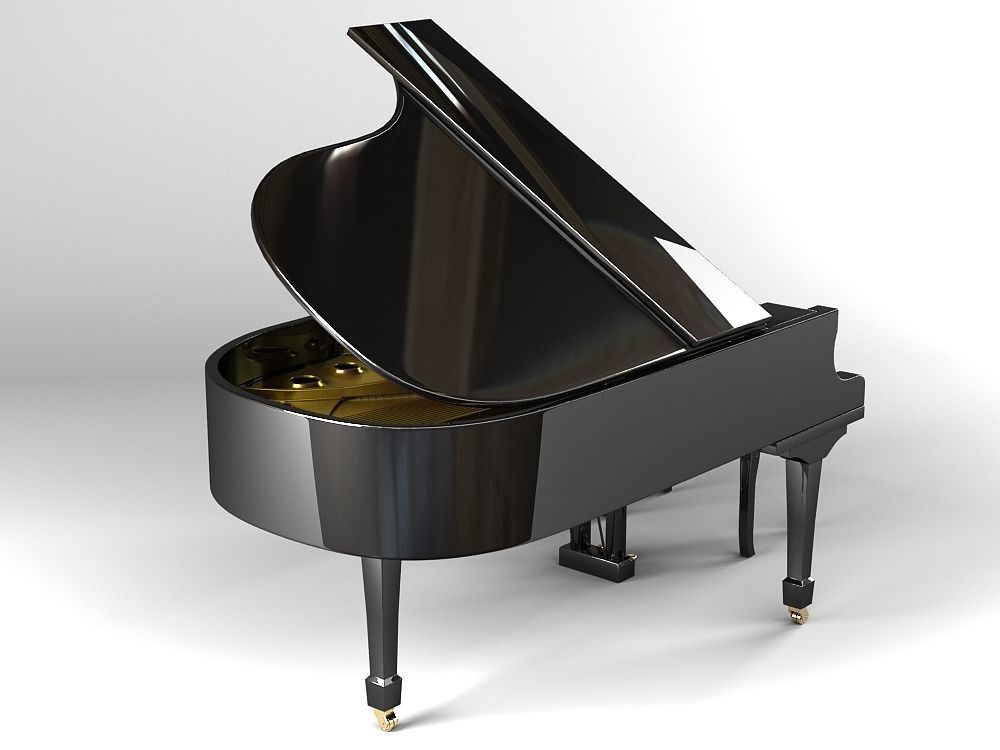 Grand piano 3D model_1