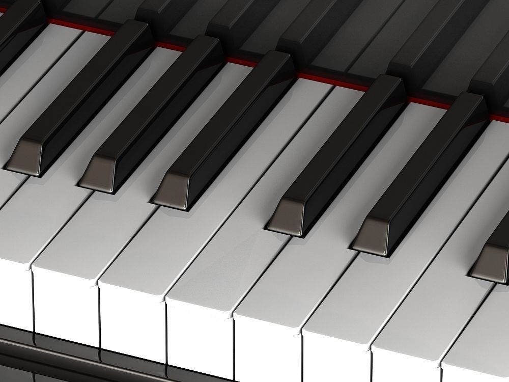 Grand piano 3D model_6