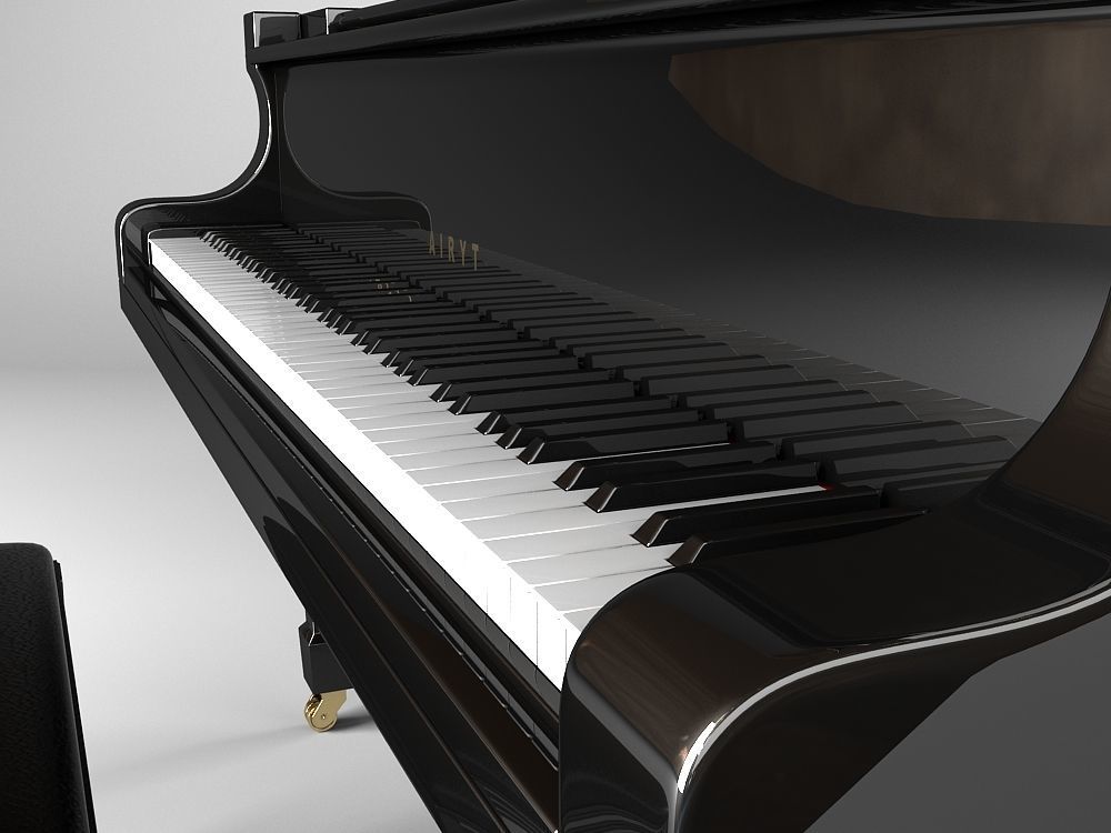 Grand piano 3D model_10