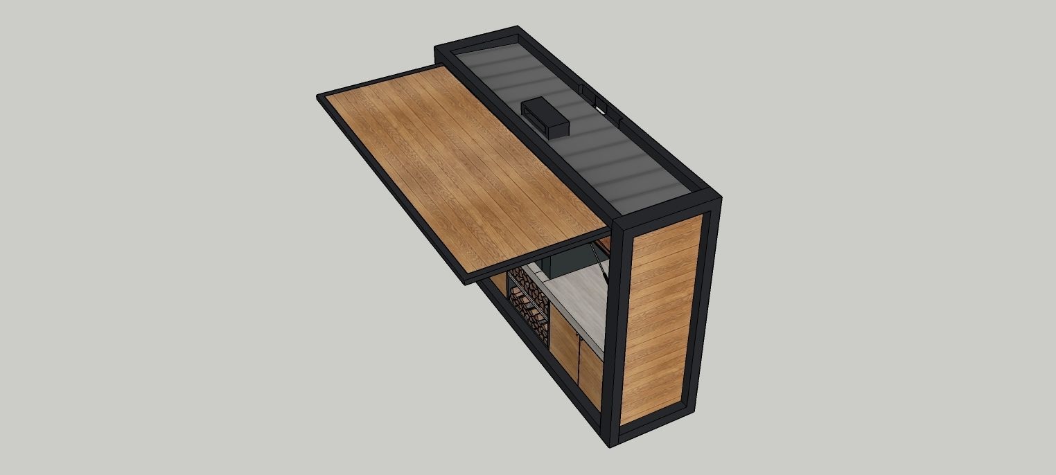 kitchen outdoor 3D model Low-poly 3D model_6