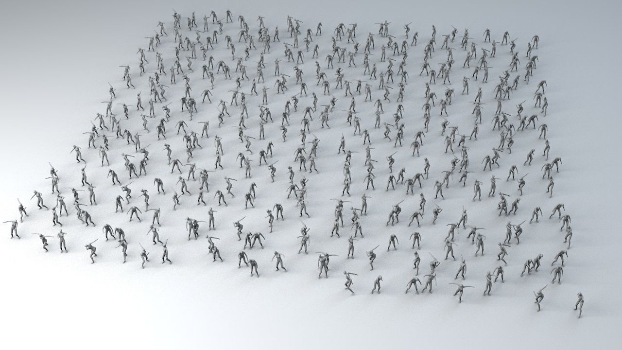 15 Lowpoly Women Sport Fitness Dance Activity Poses Low-poly 3D model_7