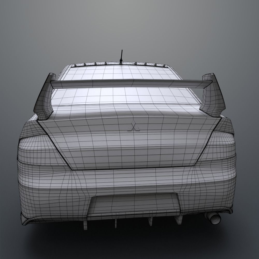 Mitsubishi lancer evolution IX 3D model_18