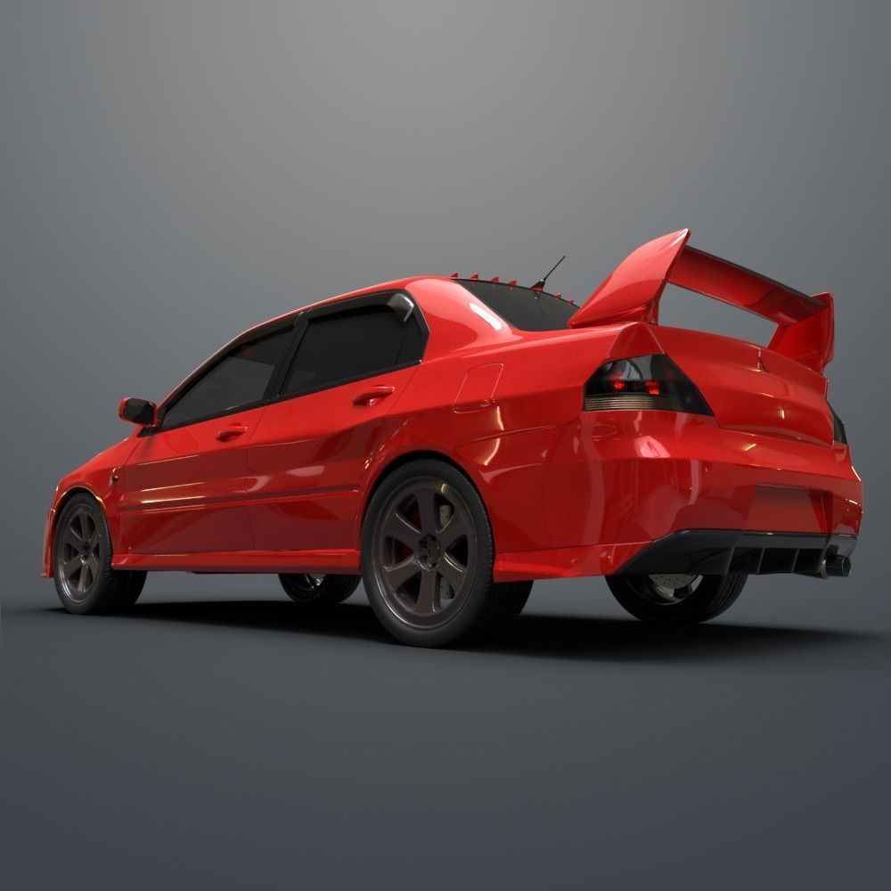 Mitsubishi lancer evolution IX 3D model_7