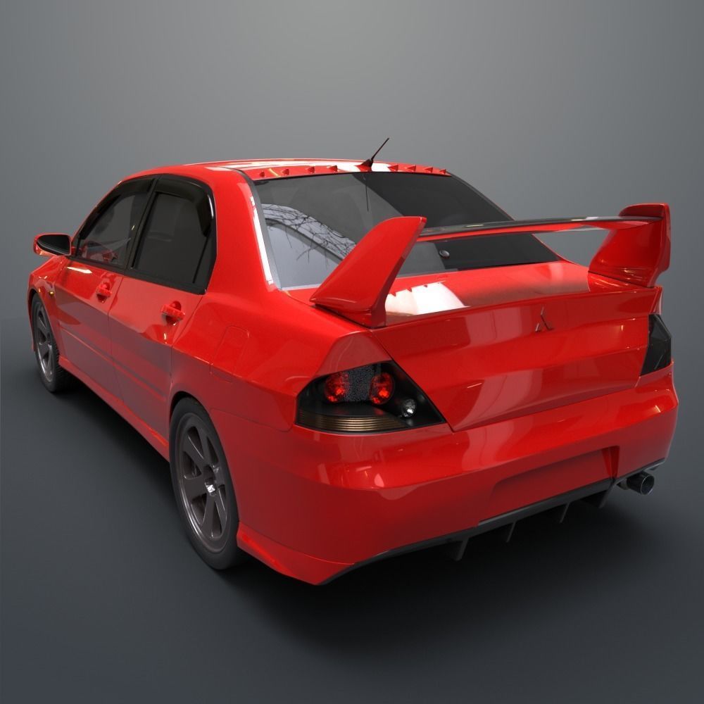 Mitsubishi lancer evolution IX 3D model_5