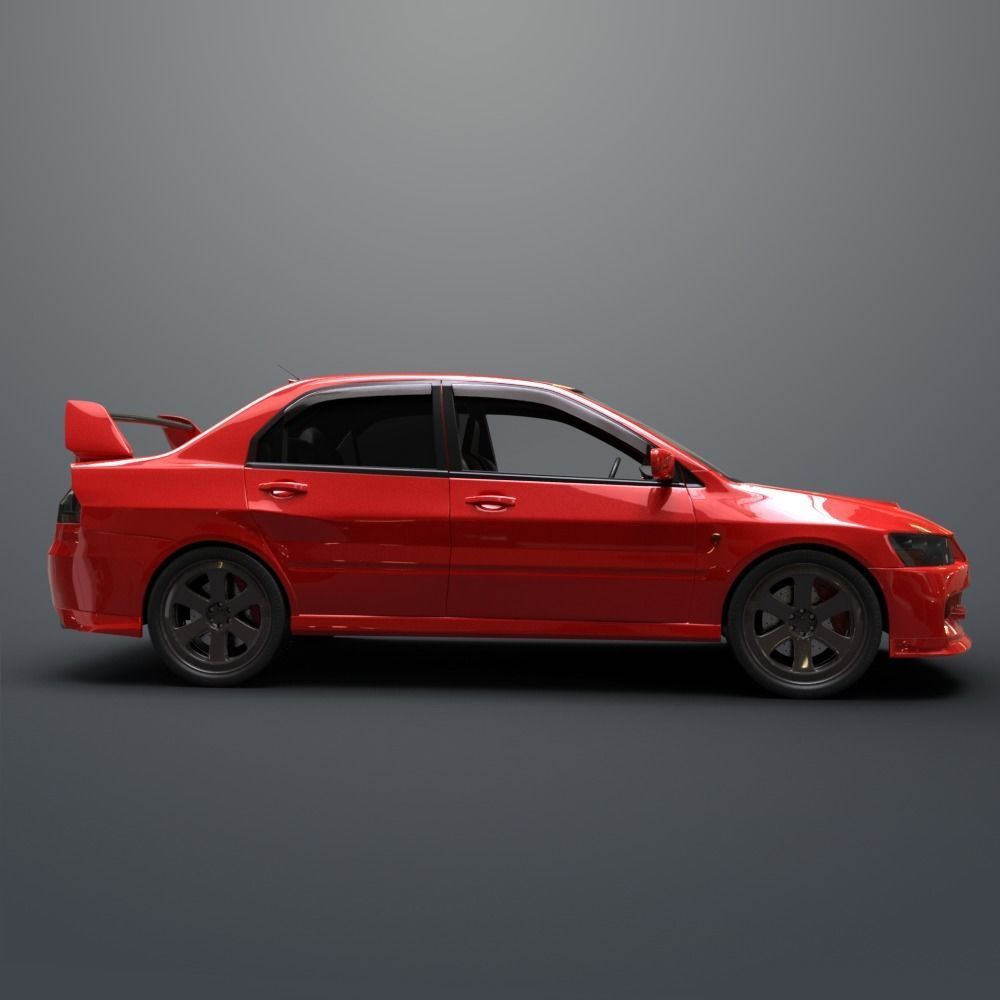 Mitsubishi lancer evolution IX 3D model_6
