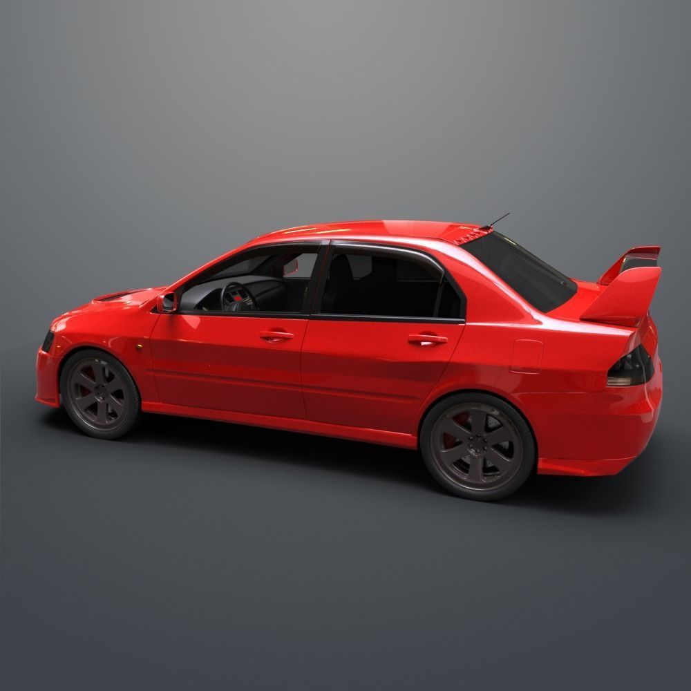 Mitsubishi lancer evolution IX 3D model_4