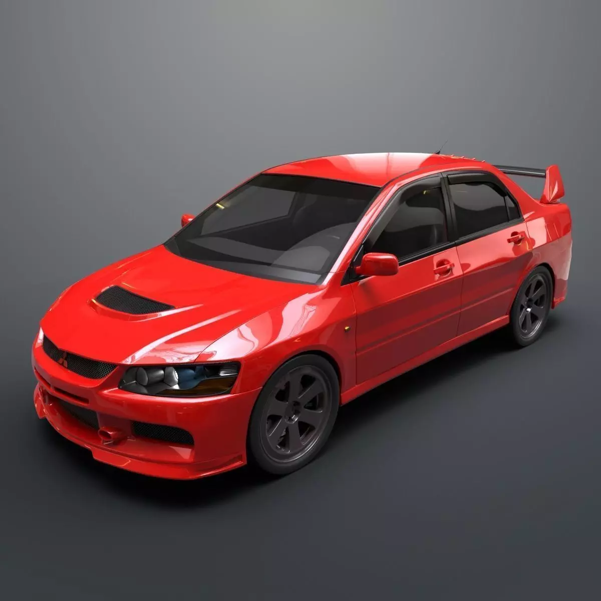 Mitsubishi lancer evolution IX 3D model_0