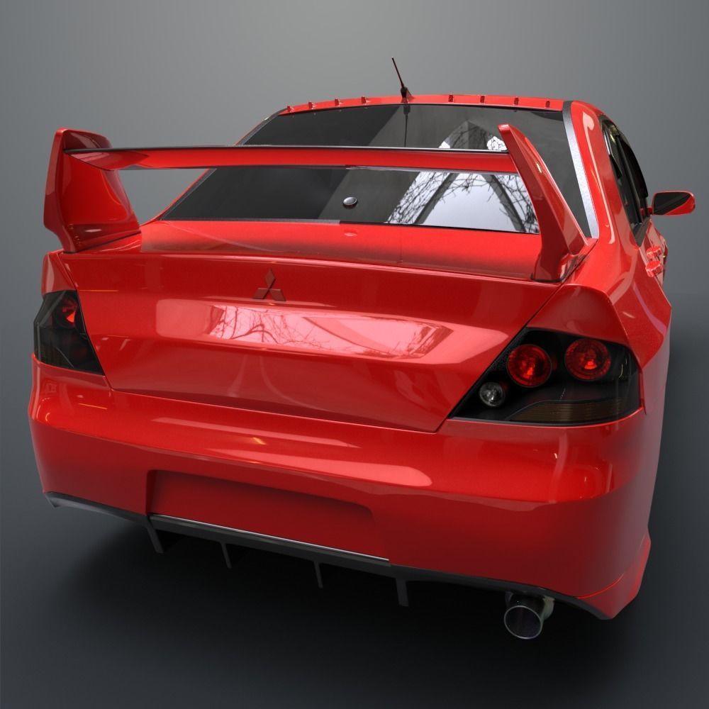 Mitsubishi lancer evolution IX 3D model_1