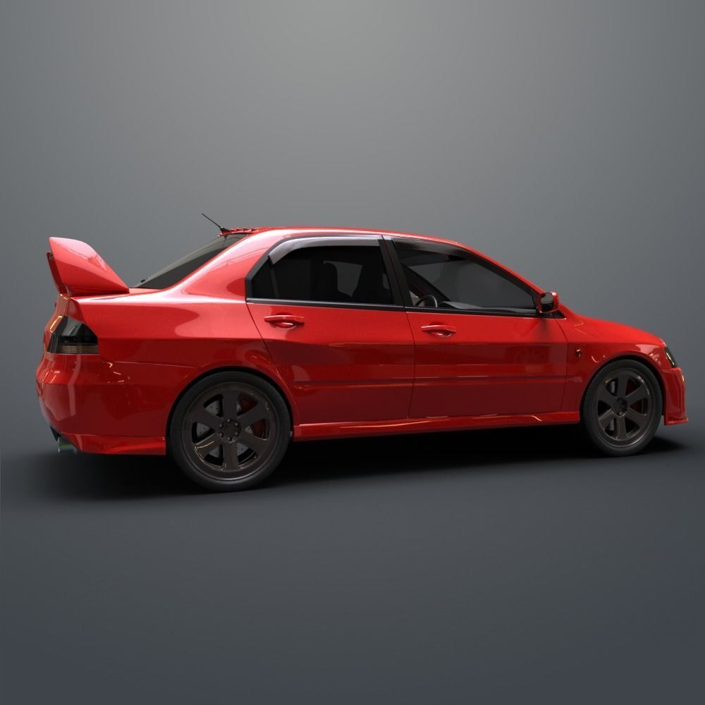 Mitsubishi lancer evolution IX 3D model_3
