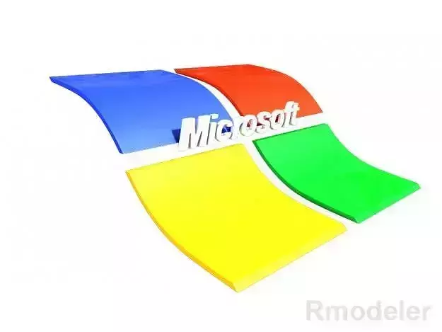 Microsoft 3d Logo 3D model Microsoft 3d Logo 3D model