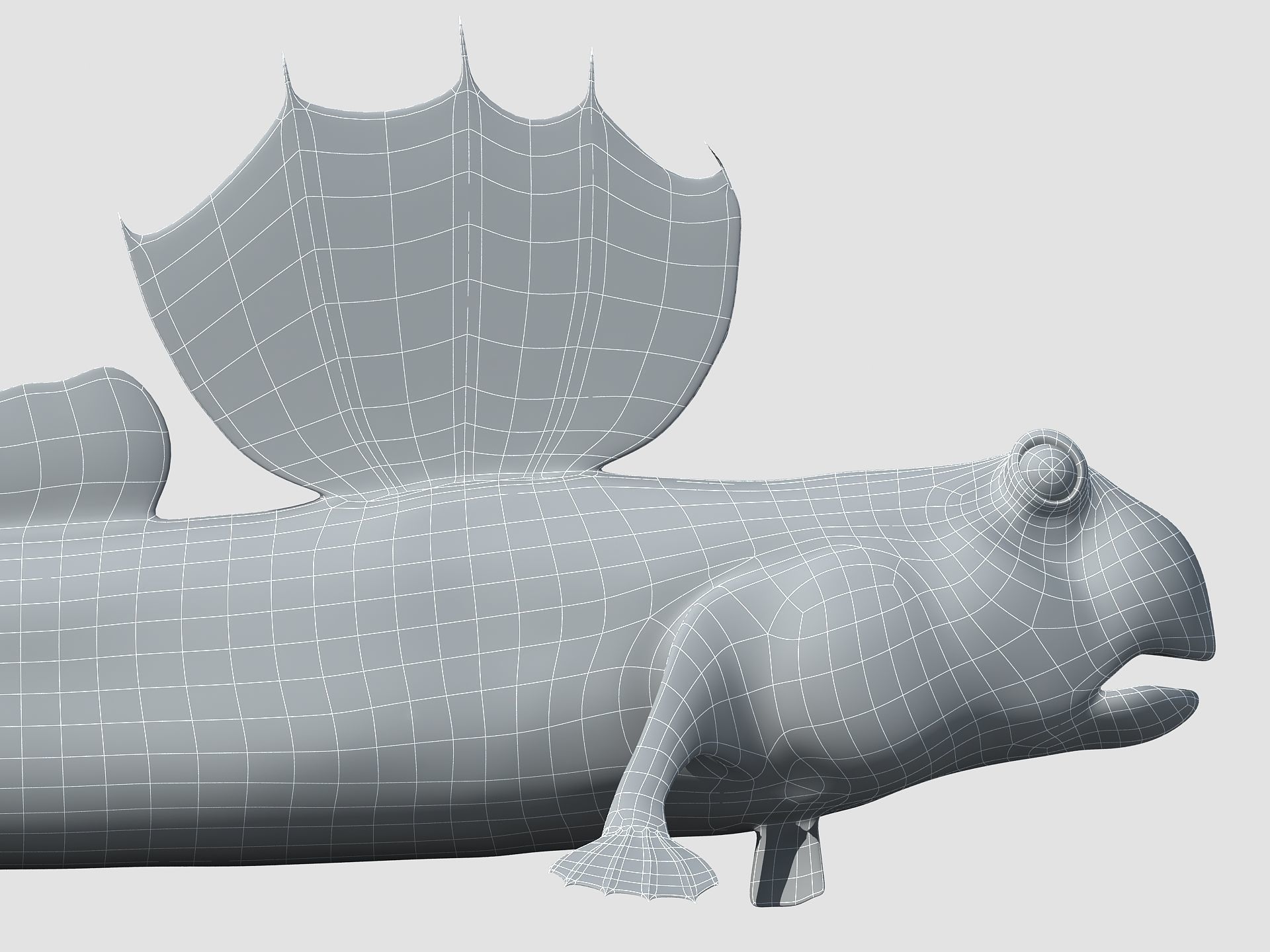 Jump Fish Boleophthalmus Pectinirostris Mudskippers  Low-poly 3D model_13