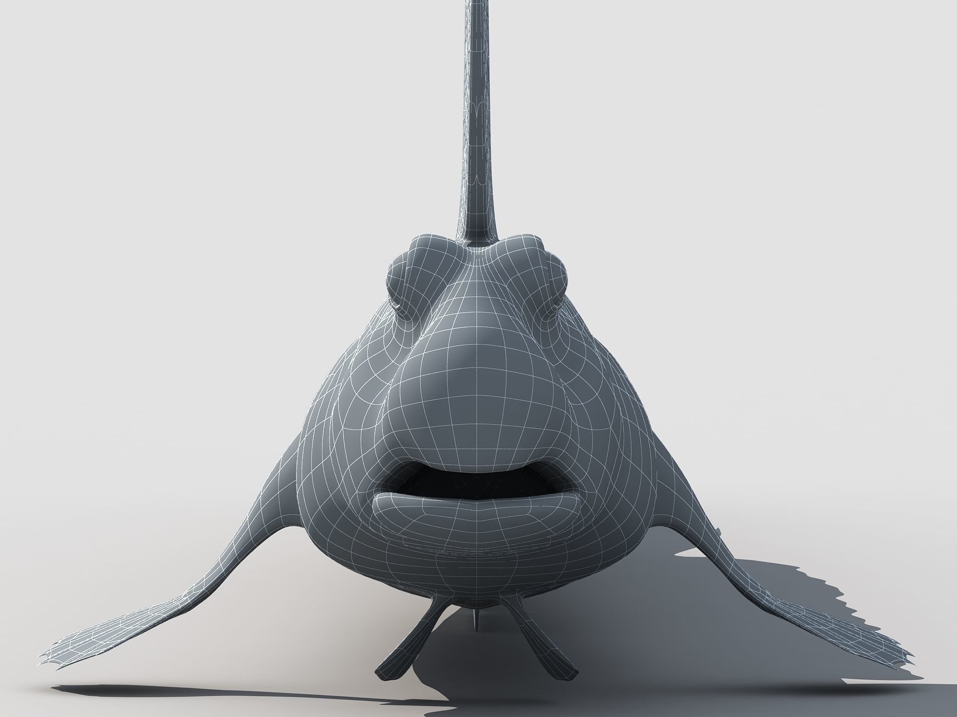 Jump Fish Boleophthalmus Pectinirostris Mudskippers  Low-poly 3D model_14