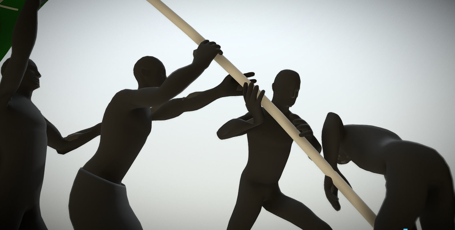 Uhuru Gardens Statue Kenya 3D 3D model_4