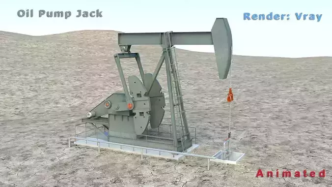 Oil Pump Jack 3D model