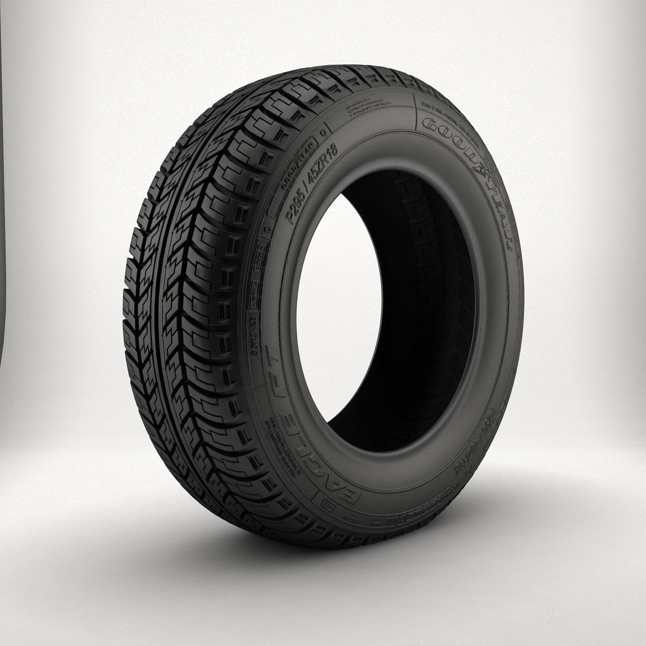 Tire pack and rim 3D model_3