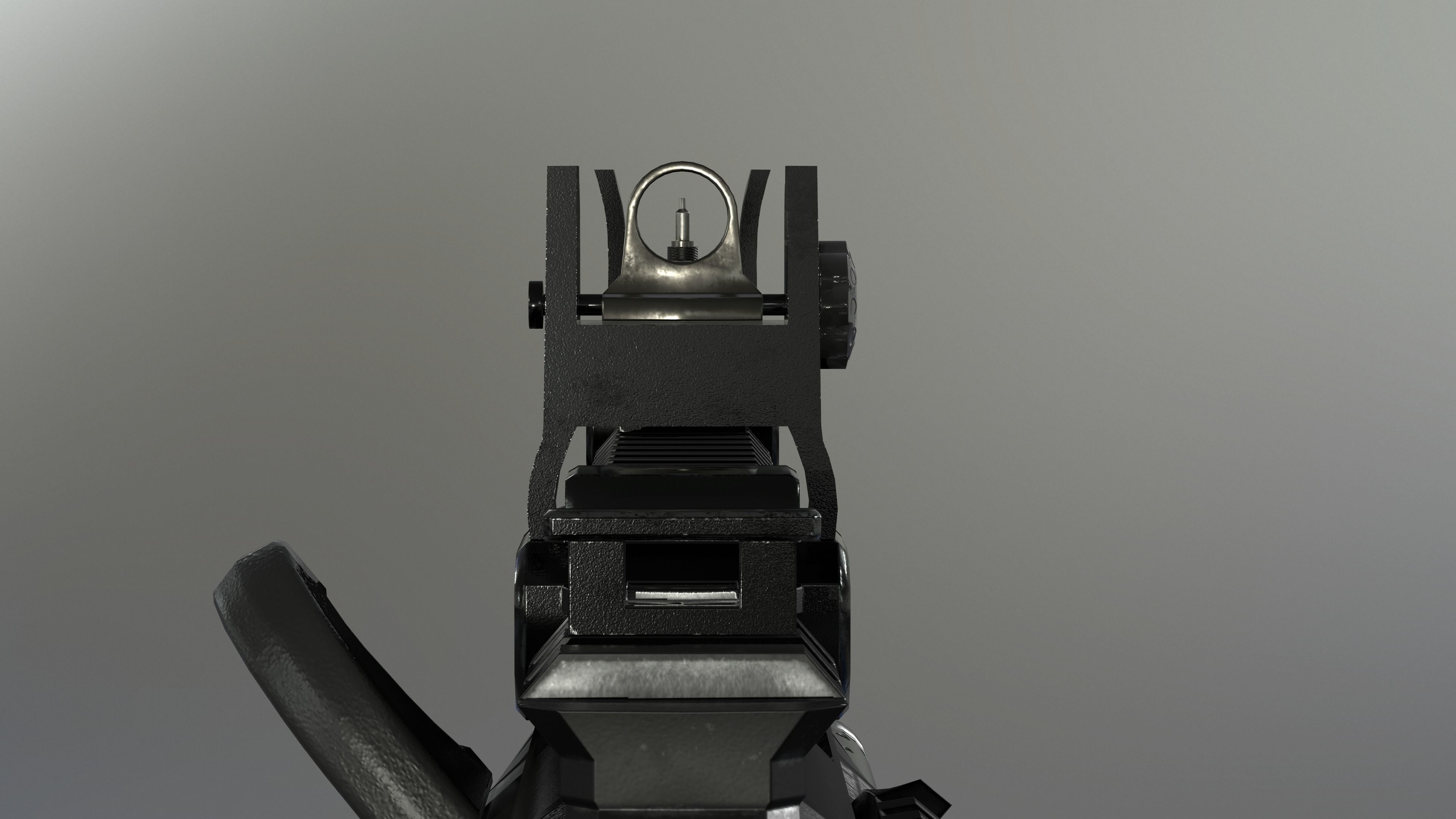 AUG A3 Austrian assault rifle for FPS Low-poly 3D model_11