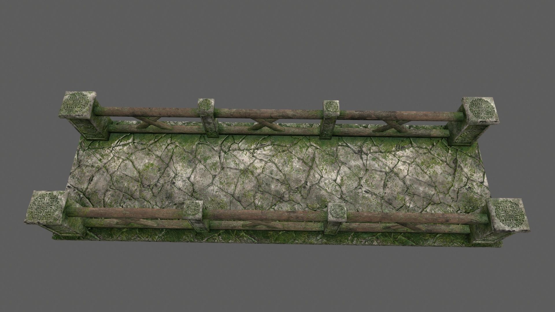 bridge 2 stone Low-poly 3D model_14