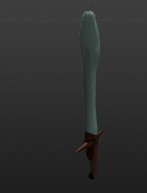 Funny sword Low-poly 3D model_1