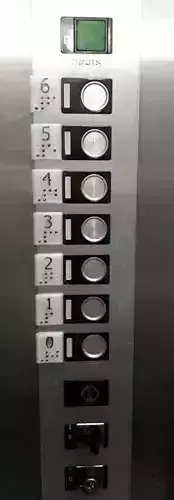 Braille elevator numbering buttons 3D print model
